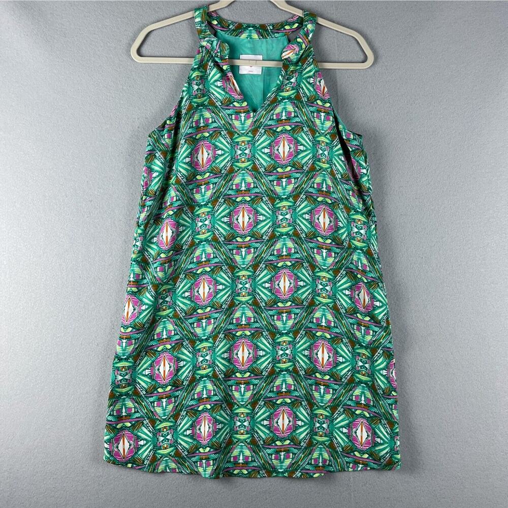 Buddy Love Florence Dress Womens Small Geometric Patterned Colorful Flowy Artsy‎